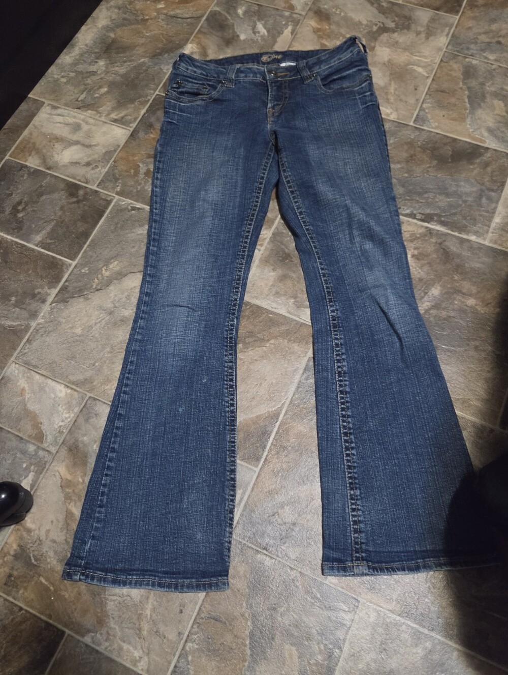 Warehouse One Vintage Low Rise Boot Cut Jeans